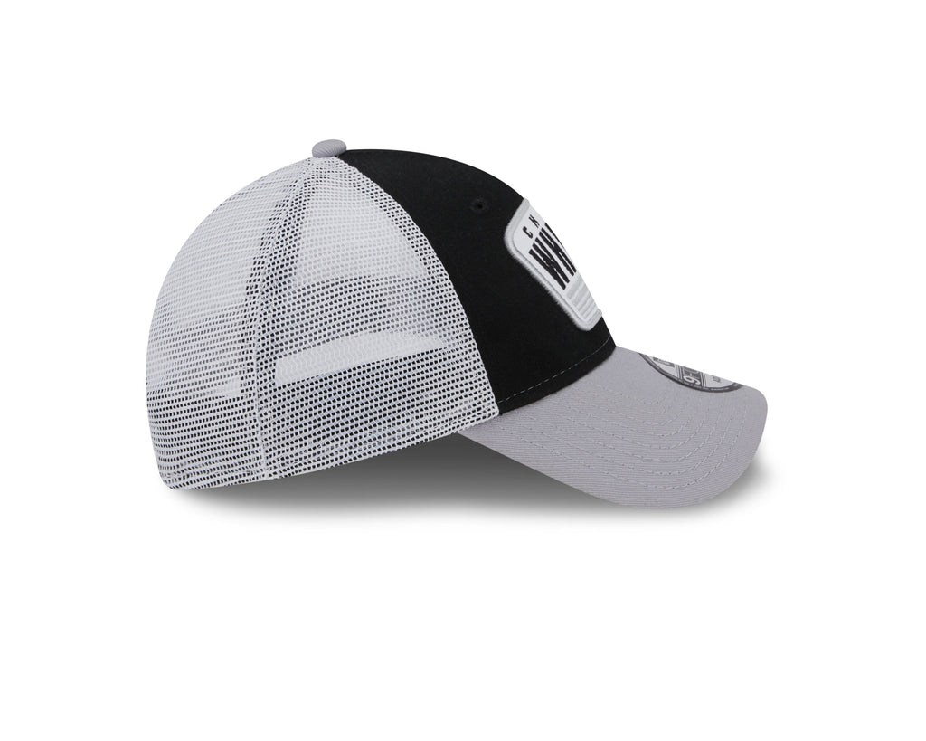 Chicago White Sox New Era 2 Tone Black/Gray Patch Trucker 9FORTY Adjustable Hat product image 5, provided for visual