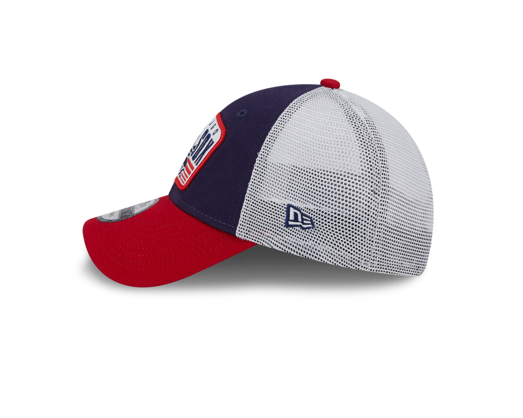 Chicago White Sox New Era 2 Tone Navy/Red Patch Trucker 9FORTY Adjustable Hat product image 4, provided for visual reference