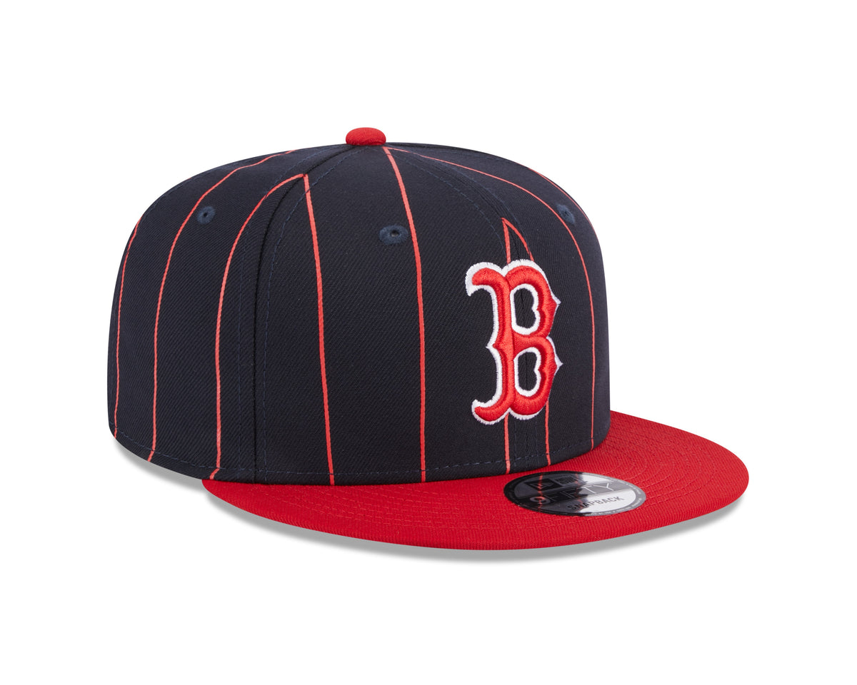 Boston Red Sox Navy/Red Vintage New Era 9FIFTY Snapback Hat product image 3, provided for visual reference and product