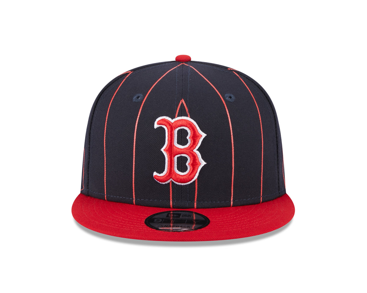 Boston Red Sox Navy/Red Vintage New Era 9FIFTY Snapback Hat product image 2, provided for visual reference and product