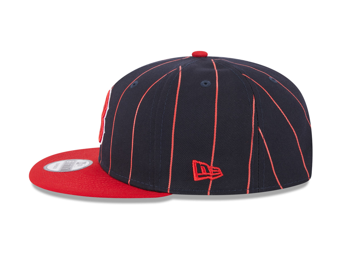 Boston Red Sox Navy/Red Vintage New Era 9FIFTY Snapback Hat product image 4, provided for visual reference and product