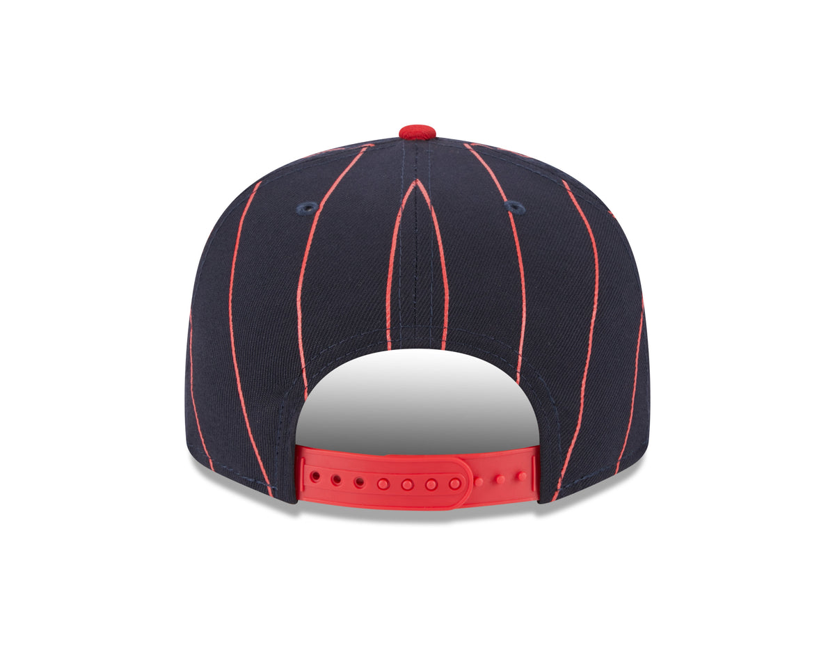 Boston Red Sox Navy/Red Vintage New Era 9FIFTY Snapback Hat product image 6, provided for visual reference and product