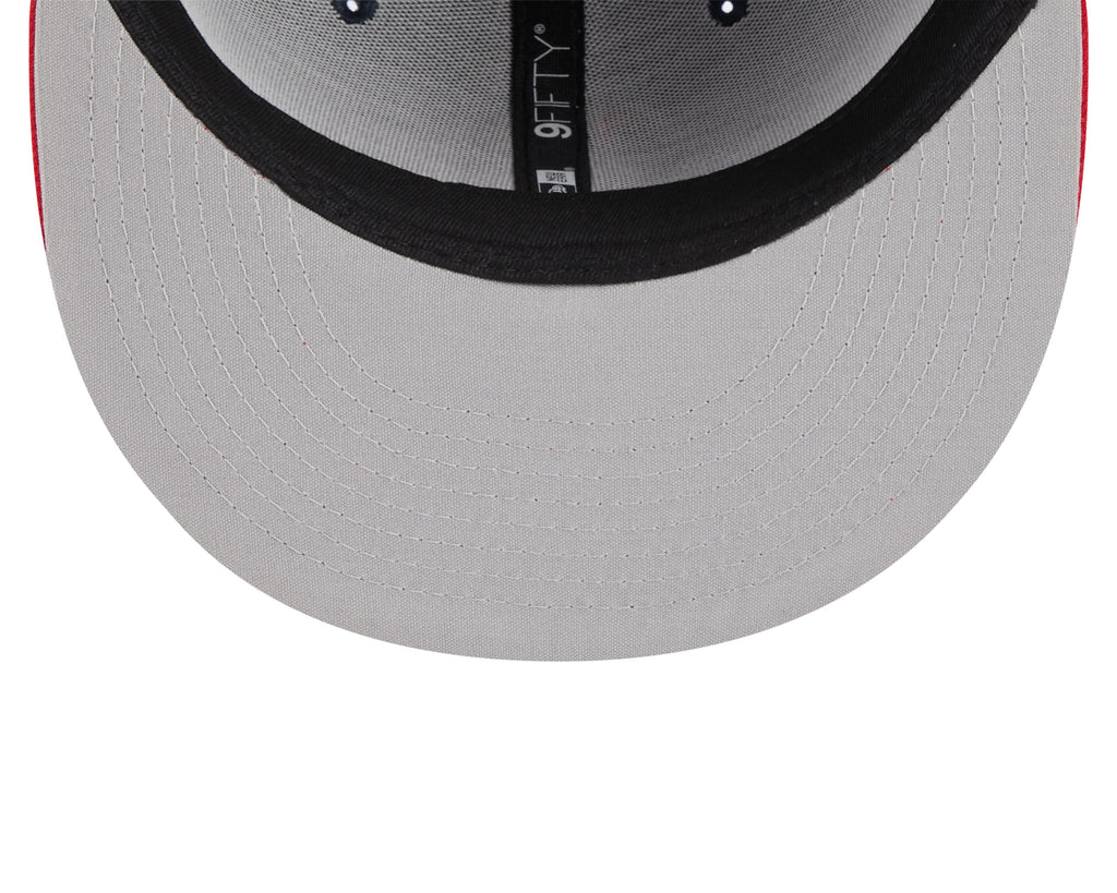 Boston Red Sox Navy/Red Vintage New Era 9FIFTY Snapback Hat product image 7, provided for visual reference and product