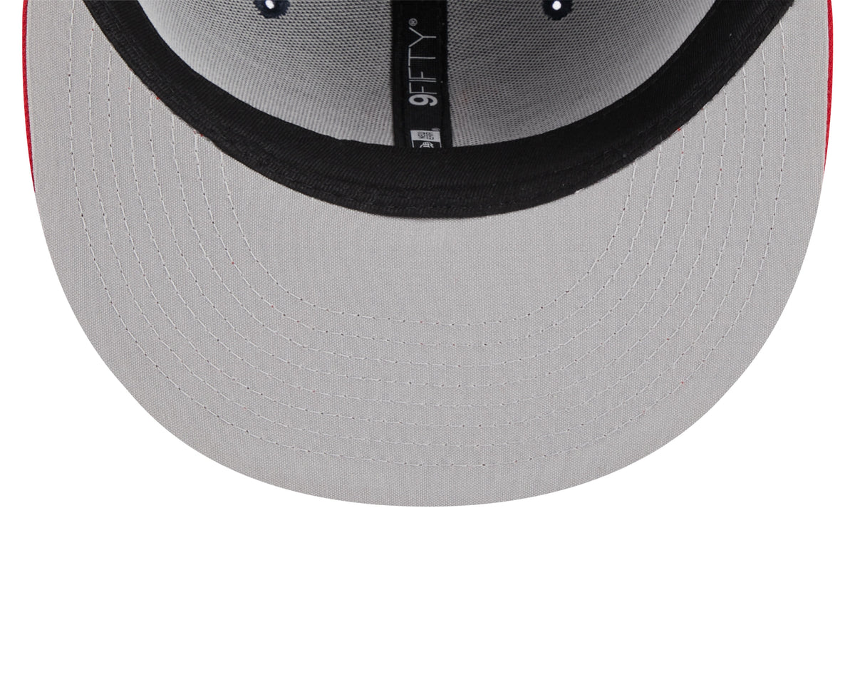 Boston Red Sox Navy/Red Vintage New Era 9FIFTY Snapback Hat product image 7, provided for visual reference and product