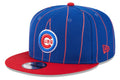 Chicago Cubs Bullseye Logo Royal/Red Vintage New Era 9FIFTY Snapback Hat product image 1, provided for visual reference and