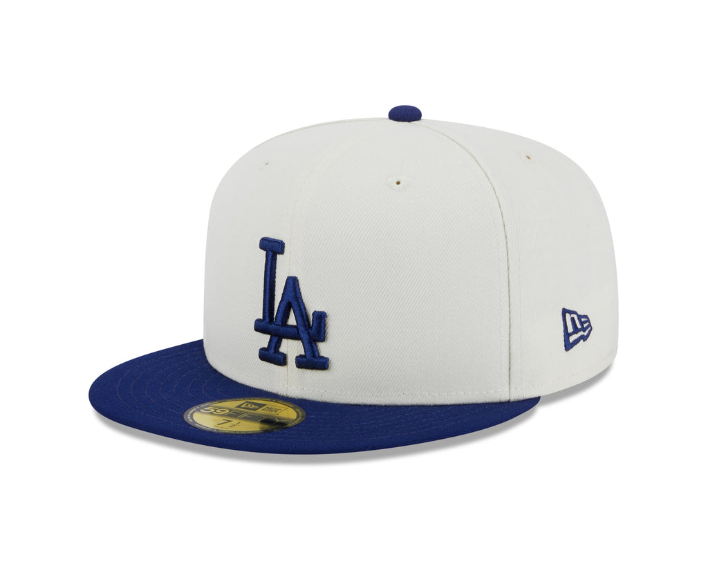 Los Angeles Dodgers 1988 World Series Cream/Royal New Era Retro 59FIFTY Fitted Hat product image 3, provided for visual