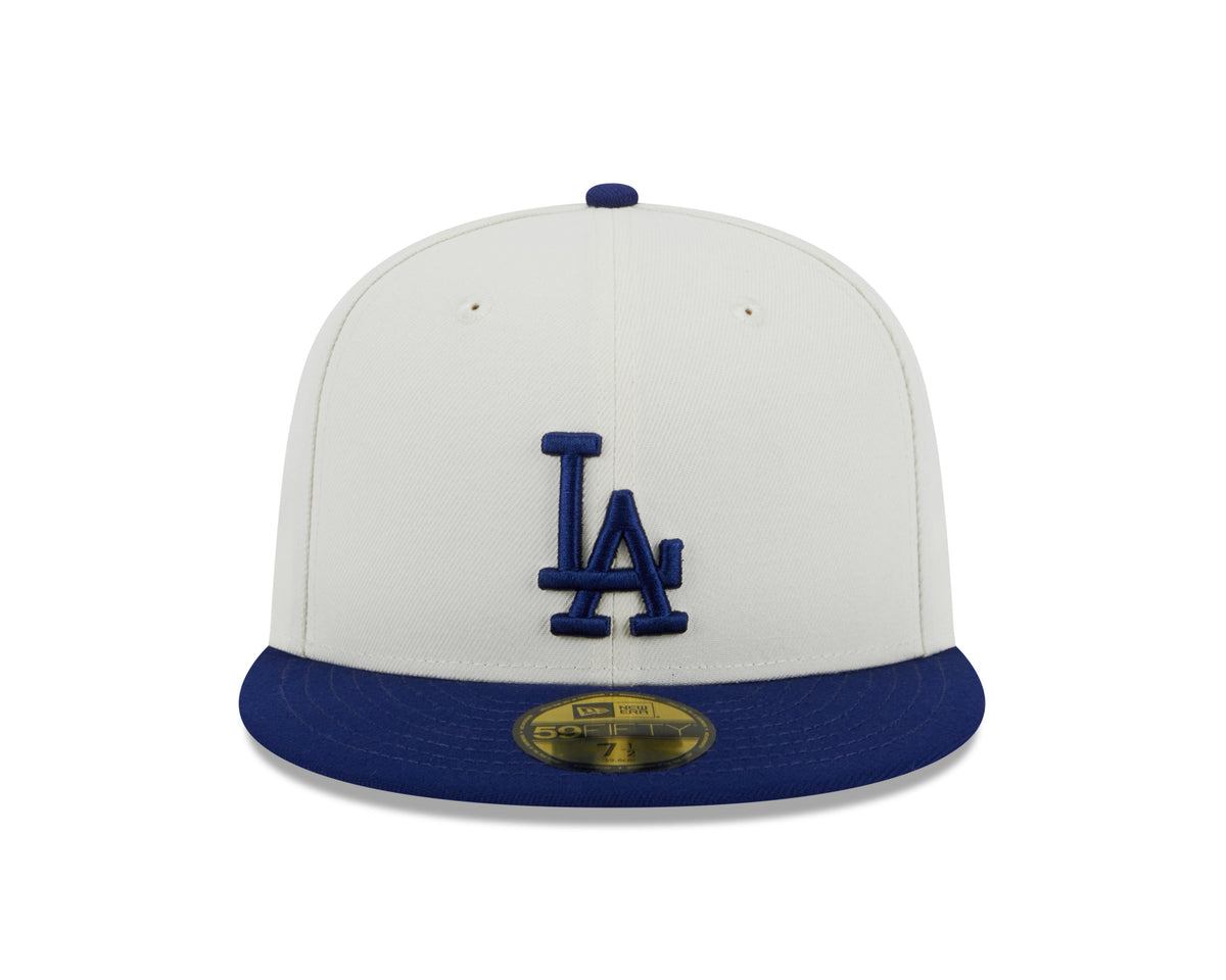 Los Angeles Dodgers 1988 World Series Cream/Royal New Era Retro 59FIFTY Fitted Hat product image 2, provided for visual