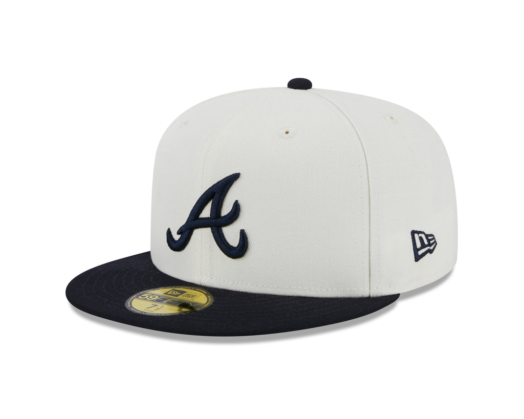 Atlanta Braves 1995 World Series Cream/Navy New Era Retro 59FIFTY Fitted Hat product image 3, provided for visual reference