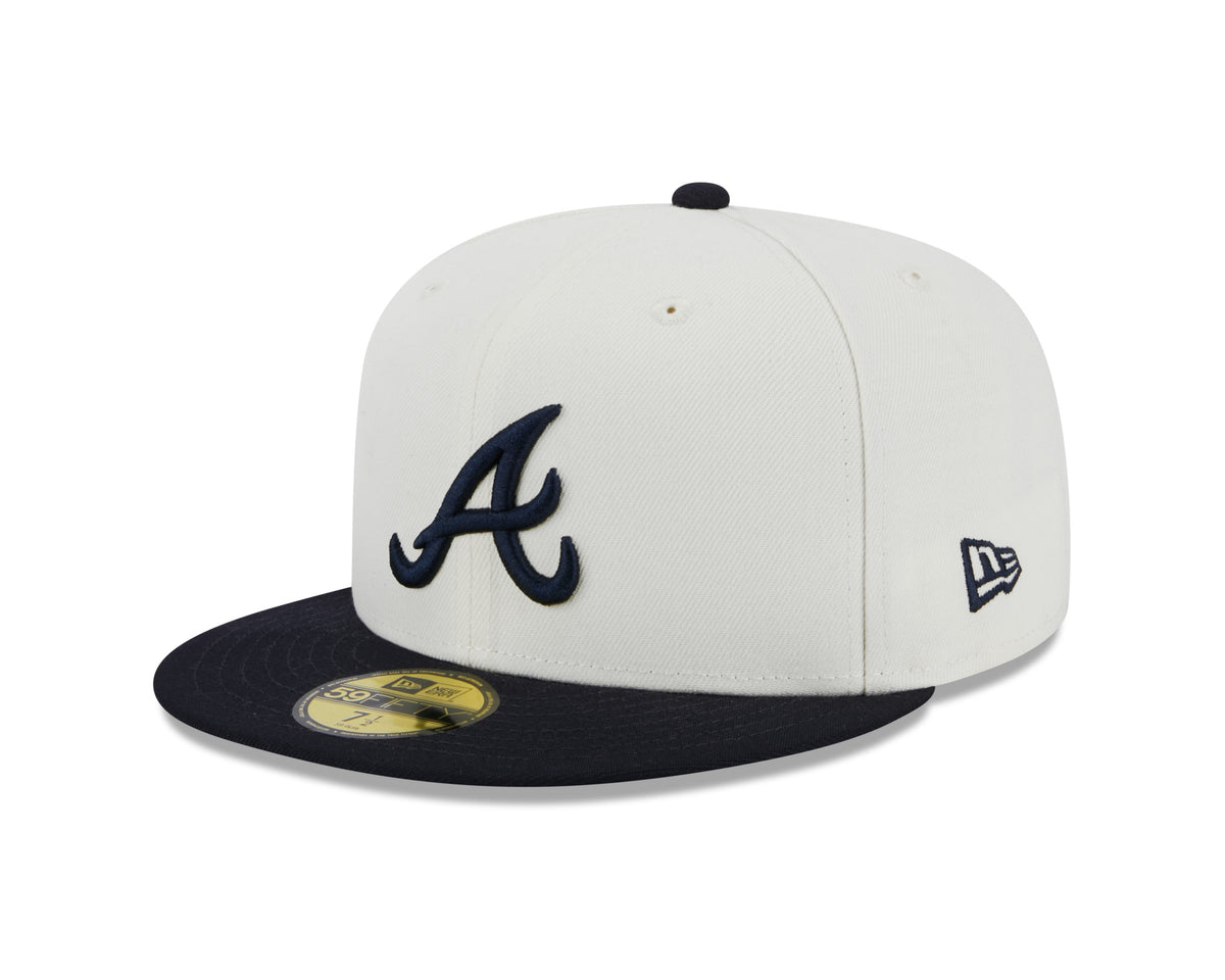 Atlanta Braves 1995 World Series Cream/Navy New Era Retro 59FIFTY Fitted Hat product image 3, provided for visual reference