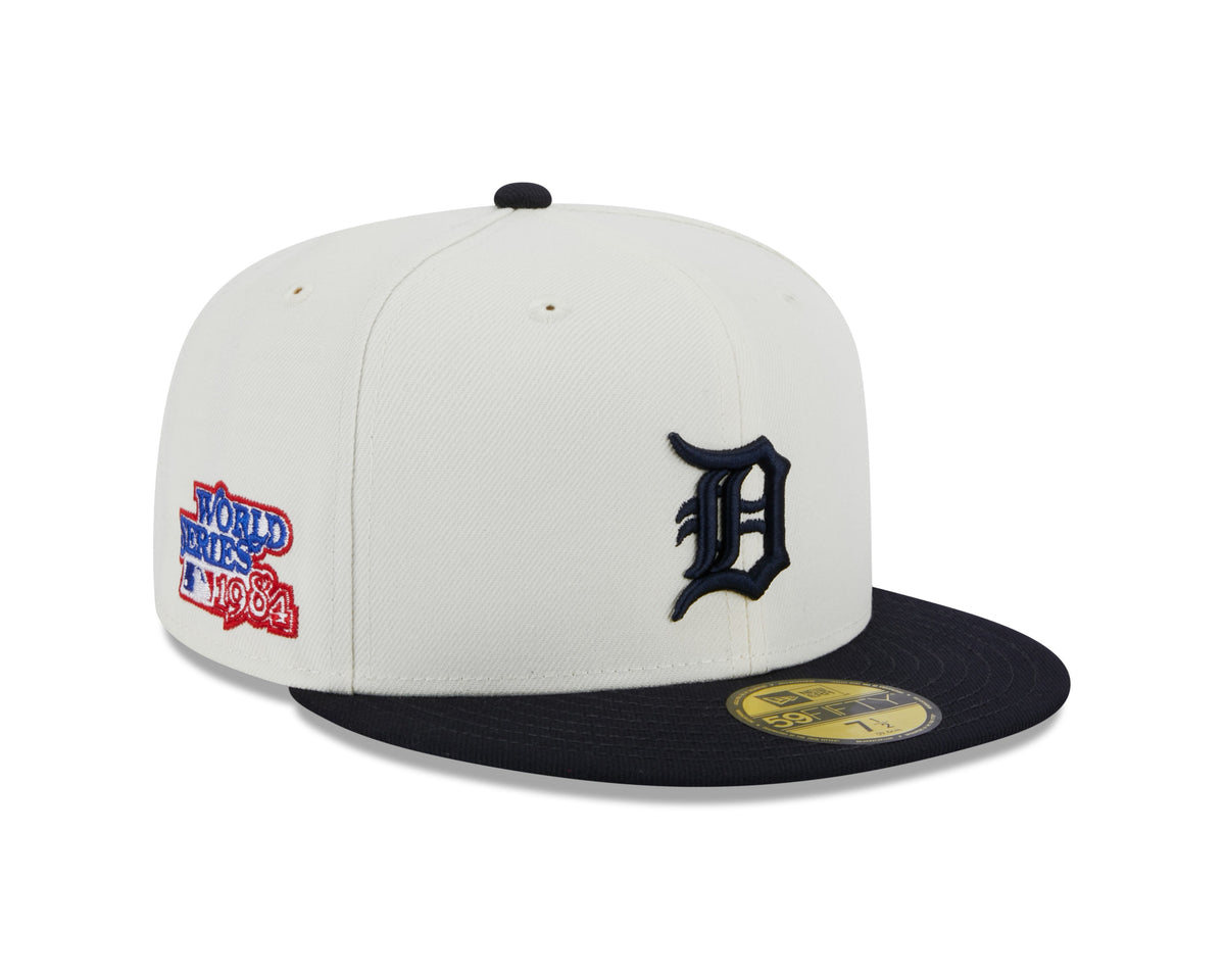 Detroit Tigers 1984 World Series Cream/Navy New Era Retro 59FIFTY Fitted Hat product image 8, provided for visual reference