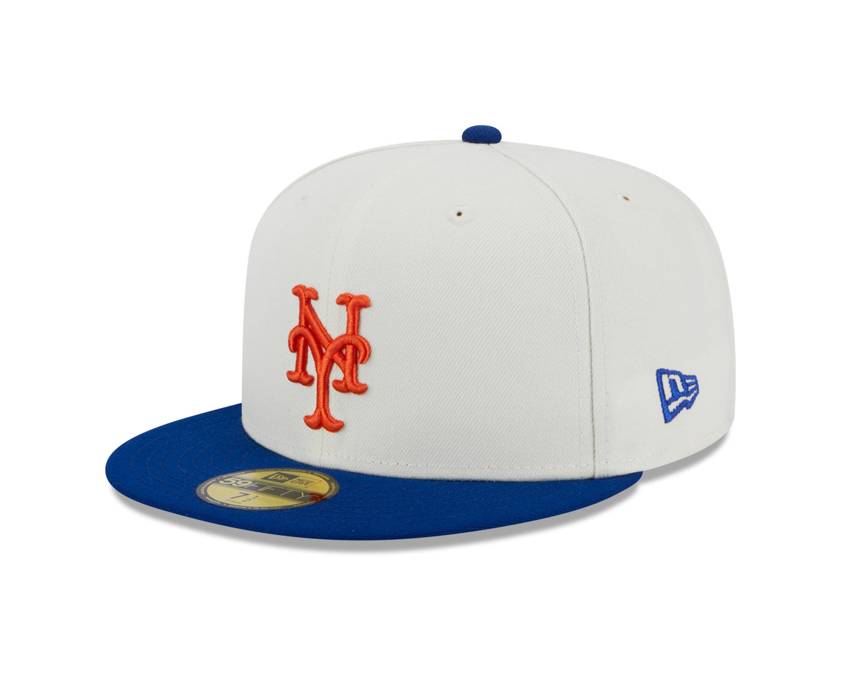 New York Mets 1982 World Series Cream/Royal New Era Retro 59FIFTY Fitted Hat product image 3, provided for visual reference