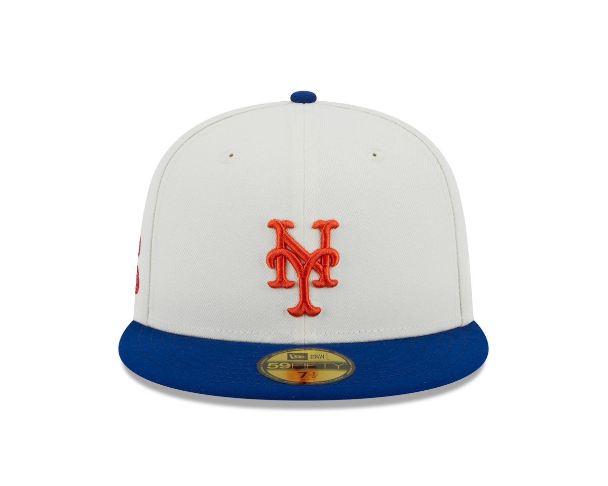 New York Mets 1982 World Series Cream/Royal New Era Retro 59FIFTY Fitted Hat product image 2, provided for visual reference