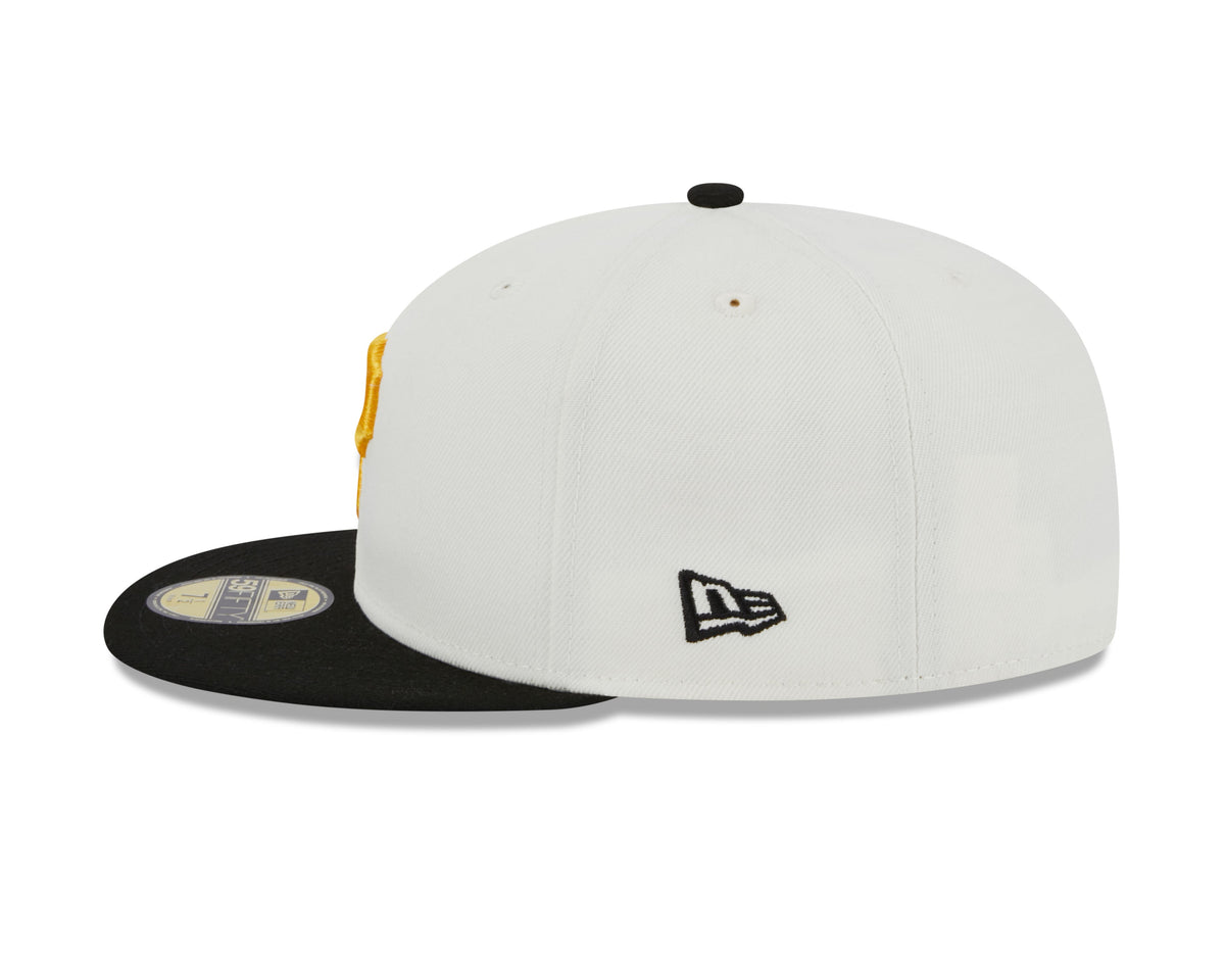 Pittsburgh Pirates 76th World Series Cream/Black New Era Retro 59FIFTY Fitted Hat product image 5, provided for visual