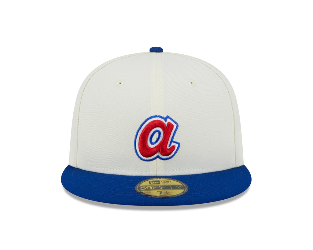 Atlanta Braves 2000 All Star Game Cream/Royal New Era Retro 59FIFTY Fitted Hat product image 2, provided for visual