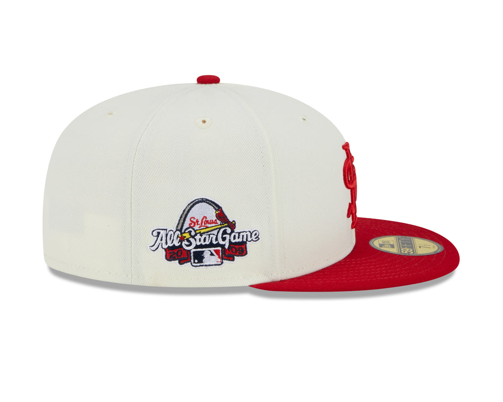 St. Louis Cardinals 2009 All Star Game Cream/Red New Era Retro 59FIFTY Fitted Hat product image 4, provided for visual
