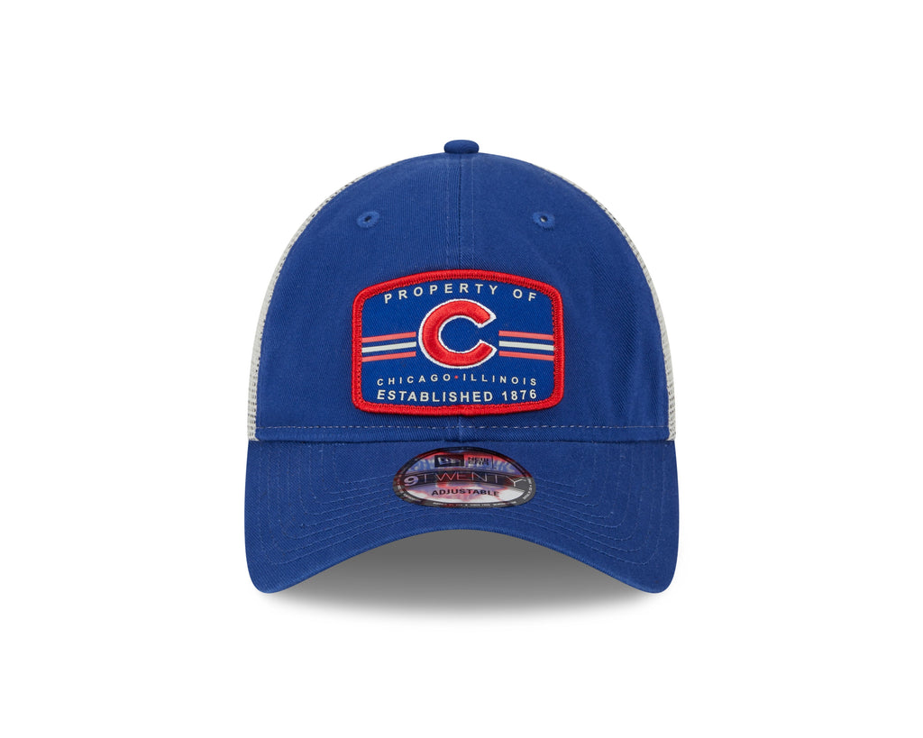 Chicago Cubs Royal Property 9TWENTY Adjustable Mesh Hat By New Era for Men product image 2, provided for visual reference