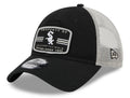 Chicago White Sox Property 9TWENTY Black Adjustable Mesh Hat By New Era for Men product image 1, provided for visual