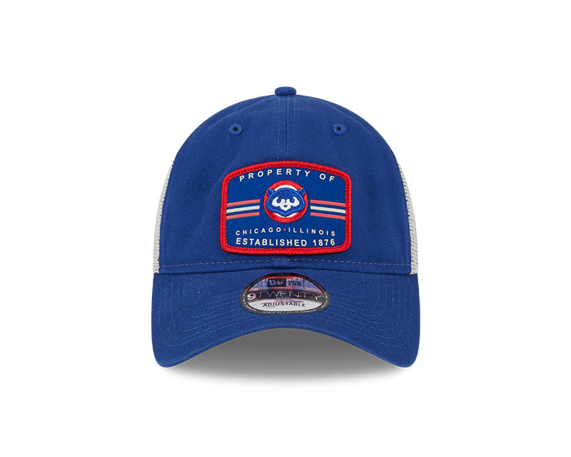 Chicago Cubs Cooperstown Royal Property 9TWENTY Adjustable Mesh Hat By New Era for Men product image 2, provided for visual