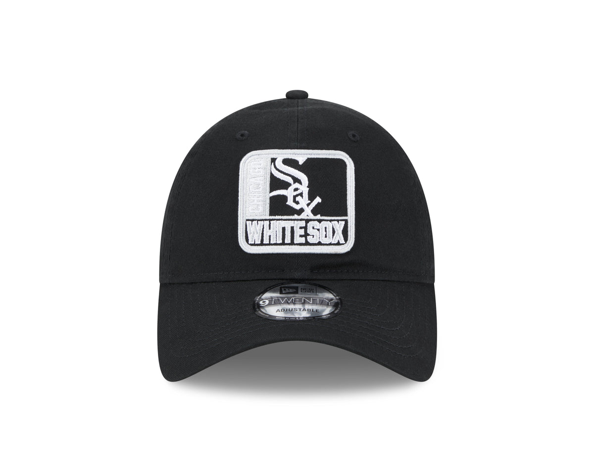 Chicago White Sox New Era Logo Mix 9TWENTY Adjustable Hat - Black product image 2, provided for visual reference and product