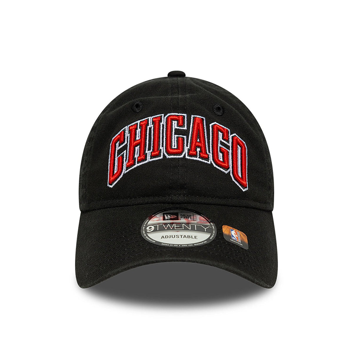 Chicago Bulls NBA Black New Era Statement Edition 9TWENTY Adjustable Hat product image 2, provided for visual reference and