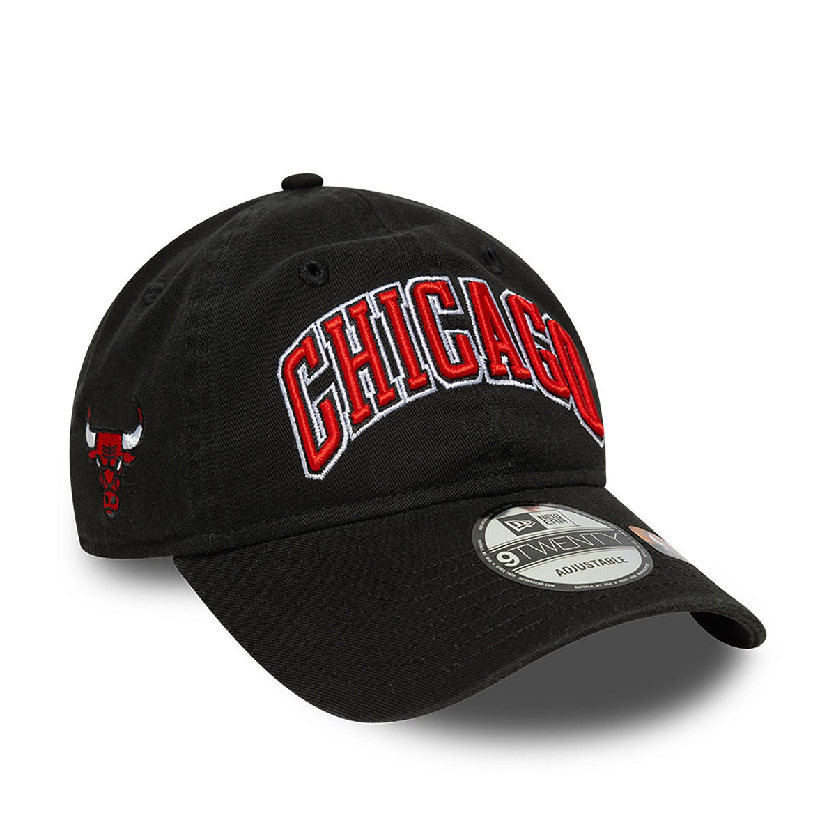 Chicago Bulls NBA Black New Era Statement Edition 9TWENTY Adjustable Hat product image 3, provided for visual reference and