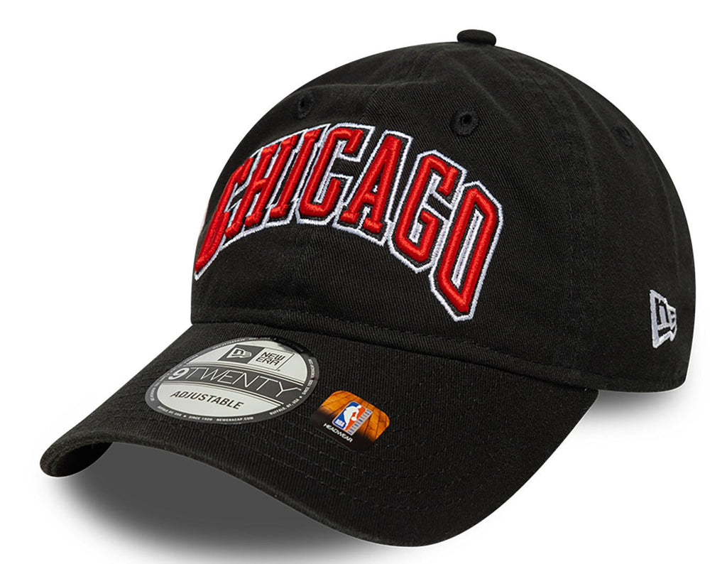 Chicago Bulls NBA Black New Era Statement Edition 9TWENTY Adjustable Hat product image 1, provided for visual reference and