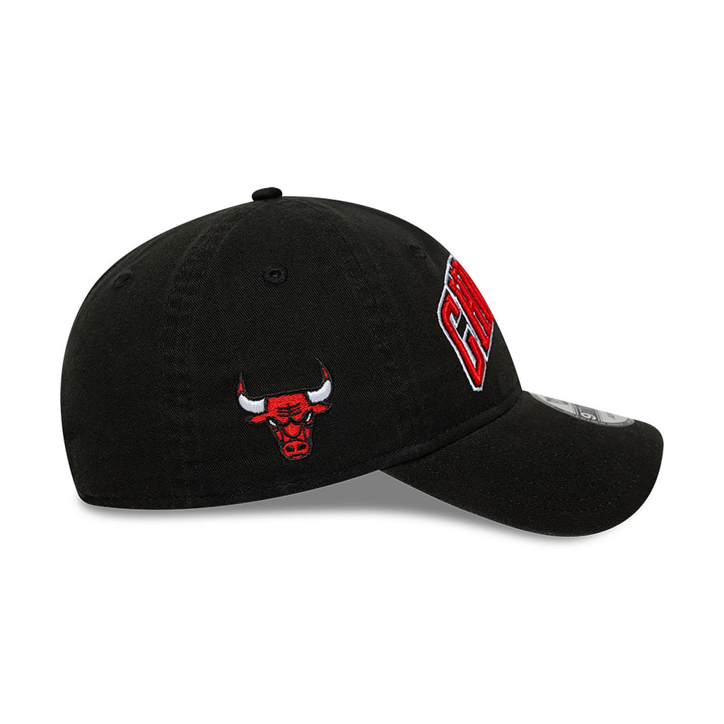 Chicago Bulls NBA Black New Era Statement Edition 9TWENTY Adjustable Hat product image 6, provided for visual reference and