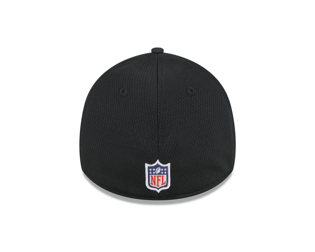 Cincinnati Bengals New Era NFL 2023 Training Camp Black Primary Logo 39THIRTY Flex Fit Hat for Men product image 6, provided