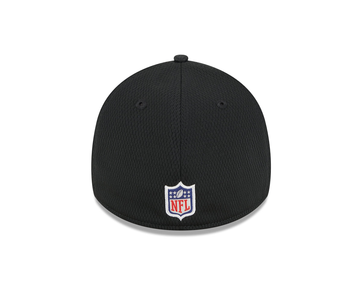 Pittsburgh Steelers New Era NFL 2023 Training Camp Black Primary Logo 39THIRTY Flex Fit Hat for Men product image 6,