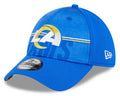 Los Angeles Rams New Era NFL 2023 Training Camp Blue Primary Logo 39THIRTY Flex Fit Hat for Men product image 1, provided