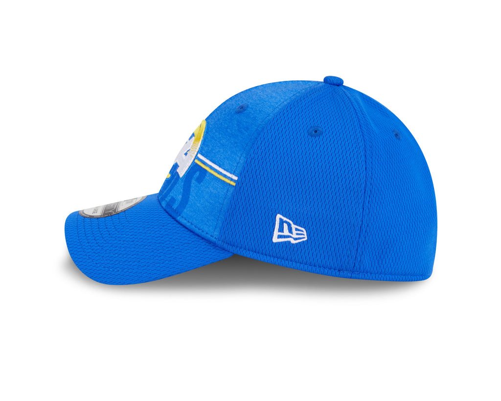 Los Angeles Rams New Era NFL 2023 Training Camp Blue Primary Logo 39THIRTY Flex Fit Hat for Men product image 4, provided