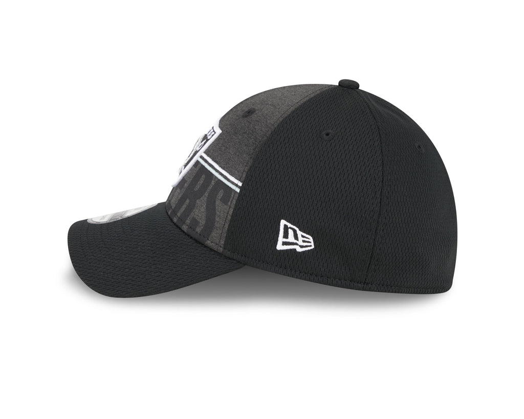 Las Vegas Raiders New Era NFL 2023 Training Camp Black Primary Logo 39THIRTY Flex Fit Hat for Men product image 5, provided