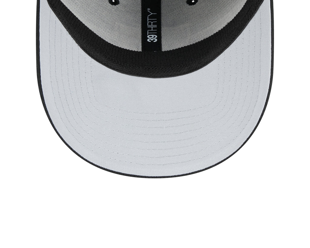 Las Vegas Raiders New Era NFL 2023 Training Camp Black Primary Logo 39THIRTY Flex Fit Hat for Men product image 8, provided