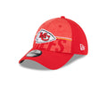 Kansas City Chiefs New Era NFL 2023 Training Camp Red Primary Logo 39THIRTY Flex Fit Hat for Men product image 1, provided