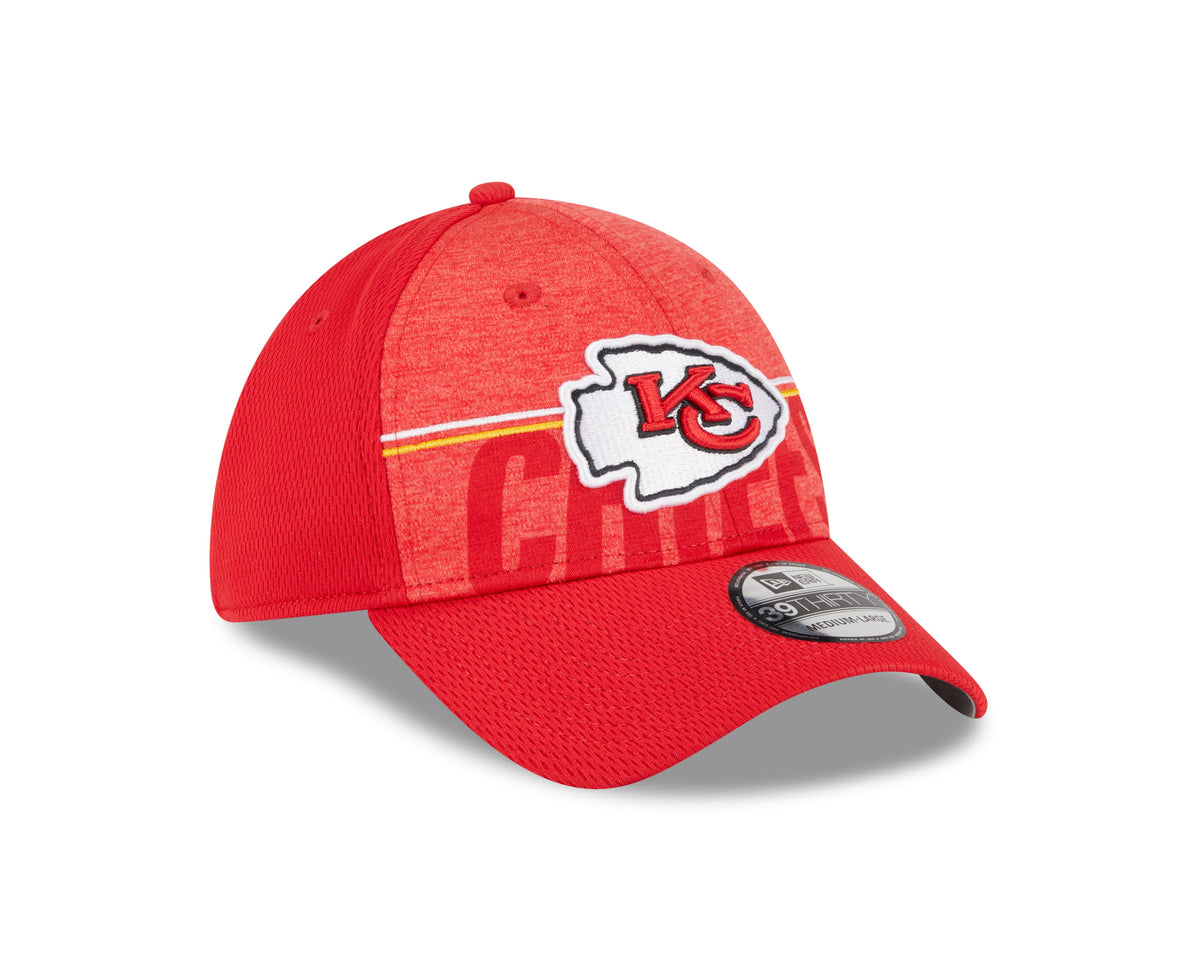 Kansas City Chiefs New Era NFL 2023 Training Camp Red Primary Logo 39THIRTY Flex Fit Hat for Men product image 3, provided