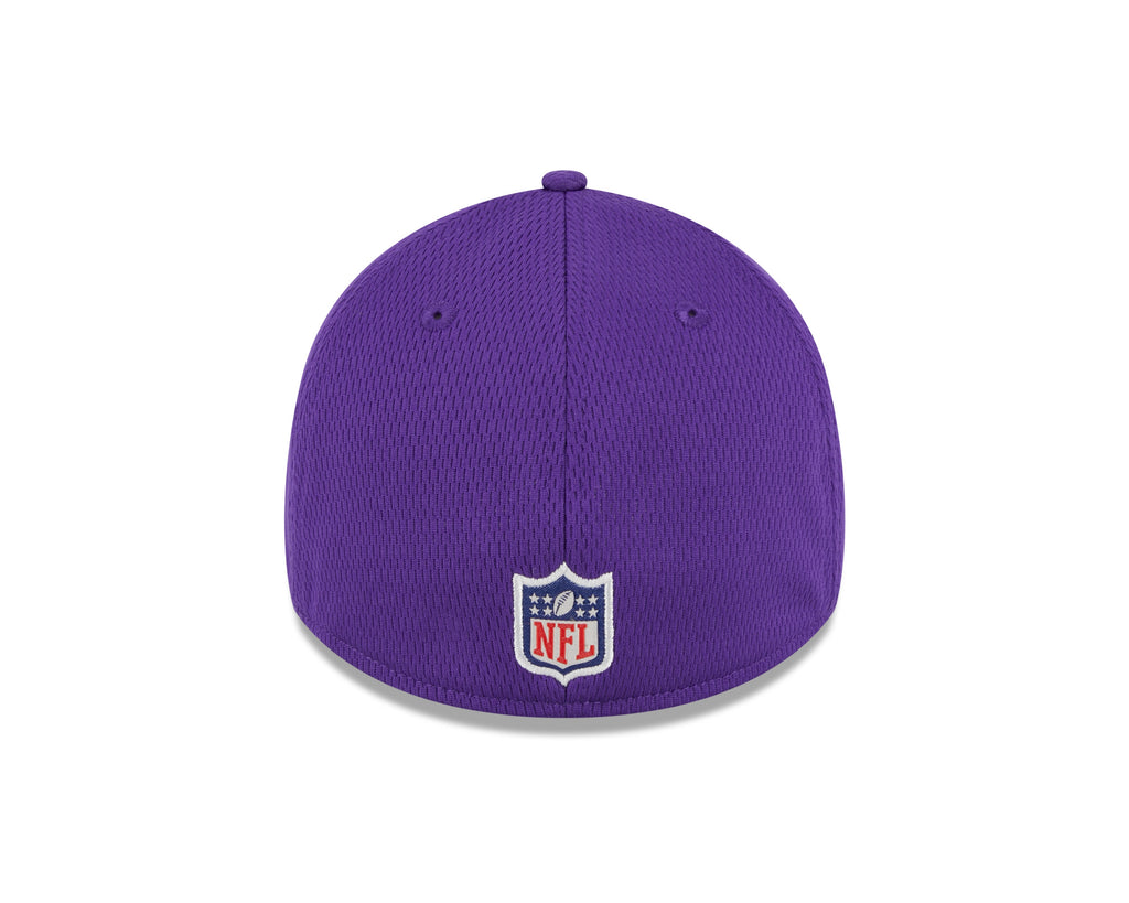 Minnesota Vikings New Era NFL 2023 Training Camp Purple Primary Logo 39THIRTY Flex Fit Hat for Men product image 7, provided