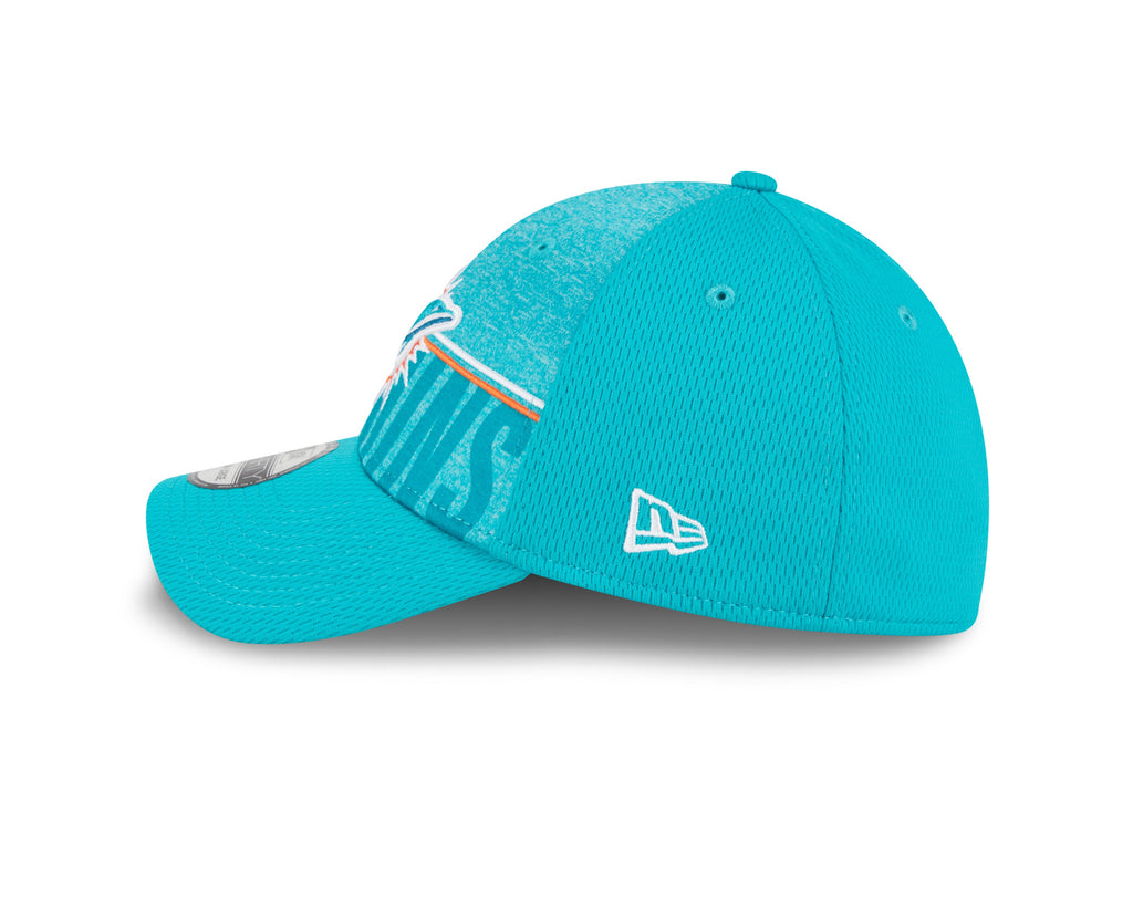 Miami Dolphins New Era NFL 2023 Training Camp Aqua Primary Logo 39THIRTY Flex Fit Hat for Men product image 4, provided for