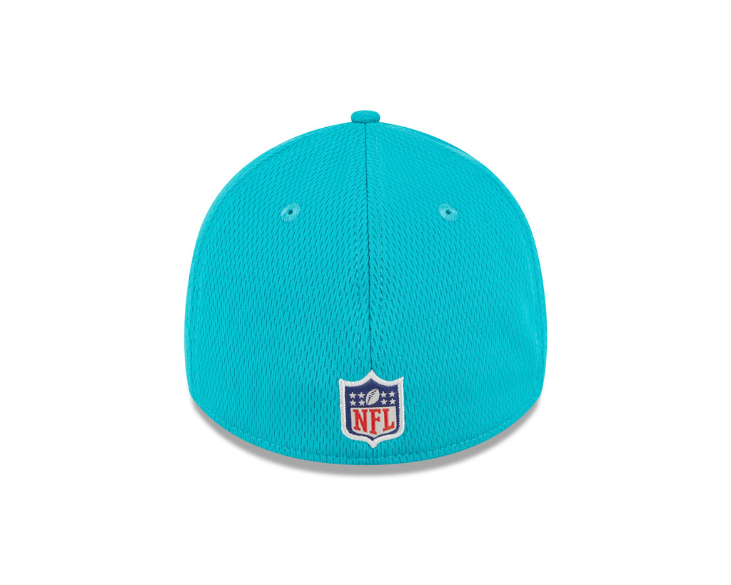 Miami Dolphins New Era NFL 2023 Training Camp Aqua Primary Logo 39THIRTY Flex Fit Hat for Men product image 6, provided for