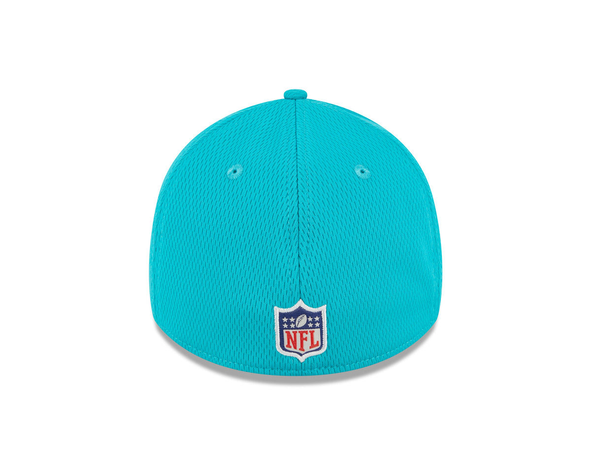 Miami Dolphins New Era NFL 2023 Training Camp Aqua Primary Logo 39THIRTY Flex Fit Hat for Men product image 6, provided for