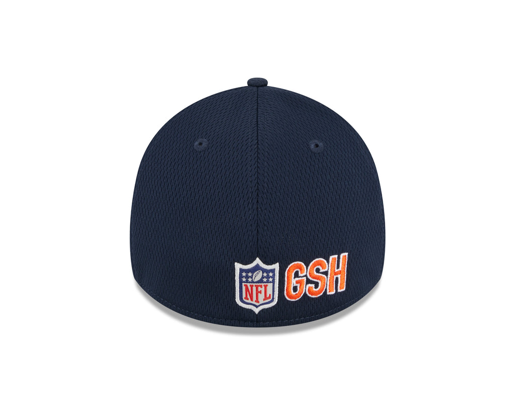 Chicago Bears New Era NFL 2023 Training Camp Navy Primary Logo 39THIRTY Flex Fit Hat for Men product image 6, provided for