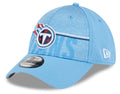 Tennessee Titans New Era NFL 2023 Training Camp Blue Primary Logo 39THIRTY Flex Fit Hat for Men product image 1, provided