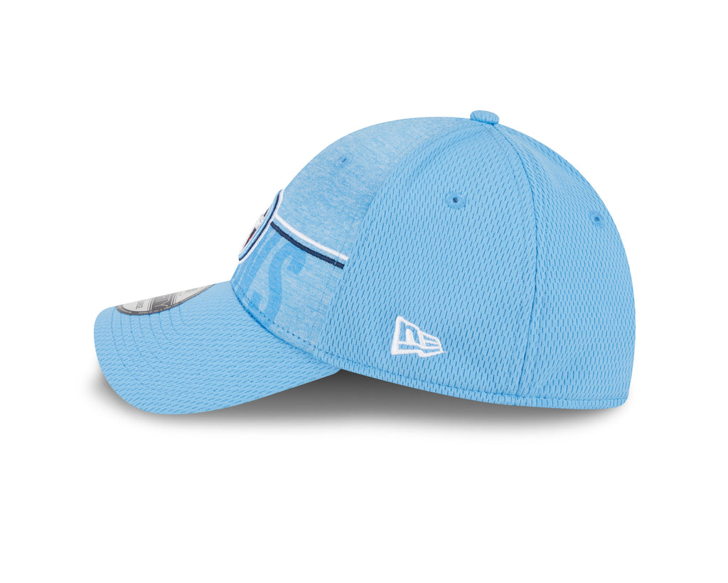 Tennessee Titans New Era NFL 2023 Training Camp Blue Primary Logo 39THIRTY Flex Fit Hat for Men product image 4, provided