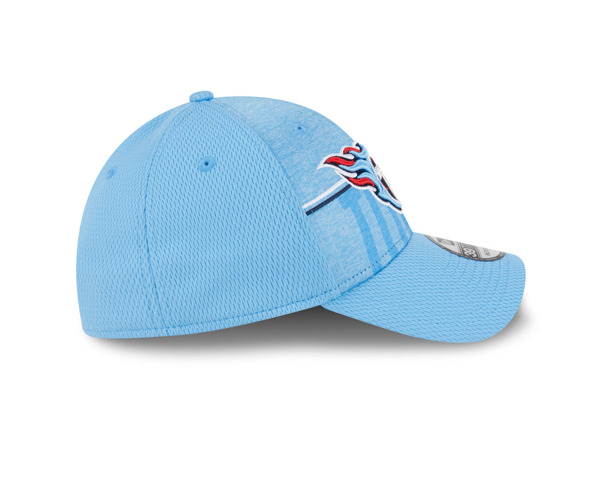 Tennessee Titans New Era NFL 2023 Training Camp Blue Primary Logo 39THIRTY Flex Fit Hat for Men product image 5, provided