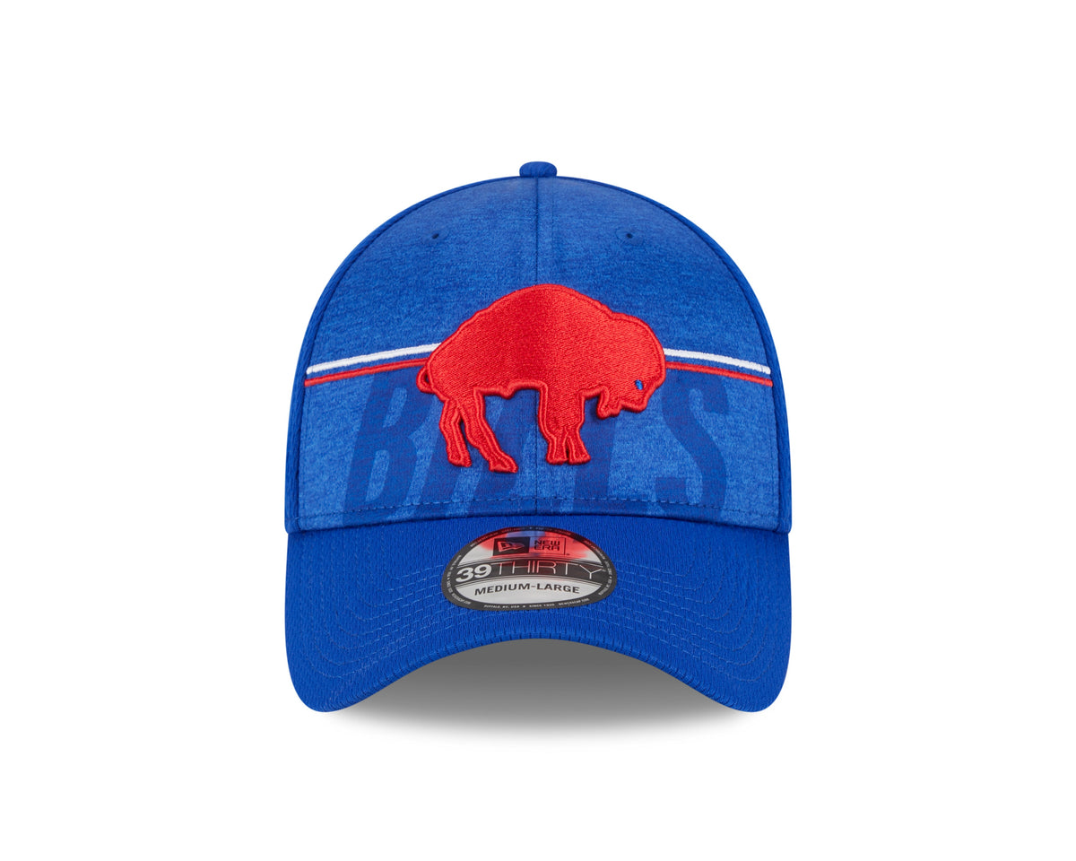 Buffalo Bills New Era NFL 2023 Training Camp Royal Blue Throwback Logo 39THIRTY Flex Fit Hat for Men product image 2,