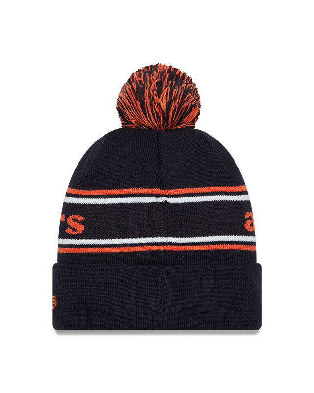 Auburn Tigers Navy New Era Marquee Cuffed Knit Hat with Pom product image 3, provided for visual reference and product