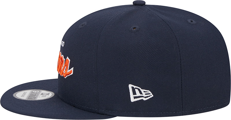 Chicago Bears New Era Navy Script 9FIFTY Adjustable Snapback Hat product image 4, provided for visual reference and product