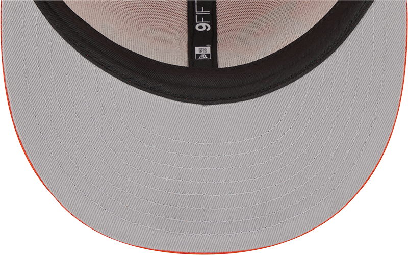 Chicago Bears New Era Orange Script 9FIFTY Adjustable Snapback Hat product image 7, provided for visual reference and
