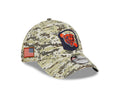 Chicago Bears New Era Camo 2023 Salute to Service Primary Logo 39THIRTY Flex Hat for Men product image 1, provided for
