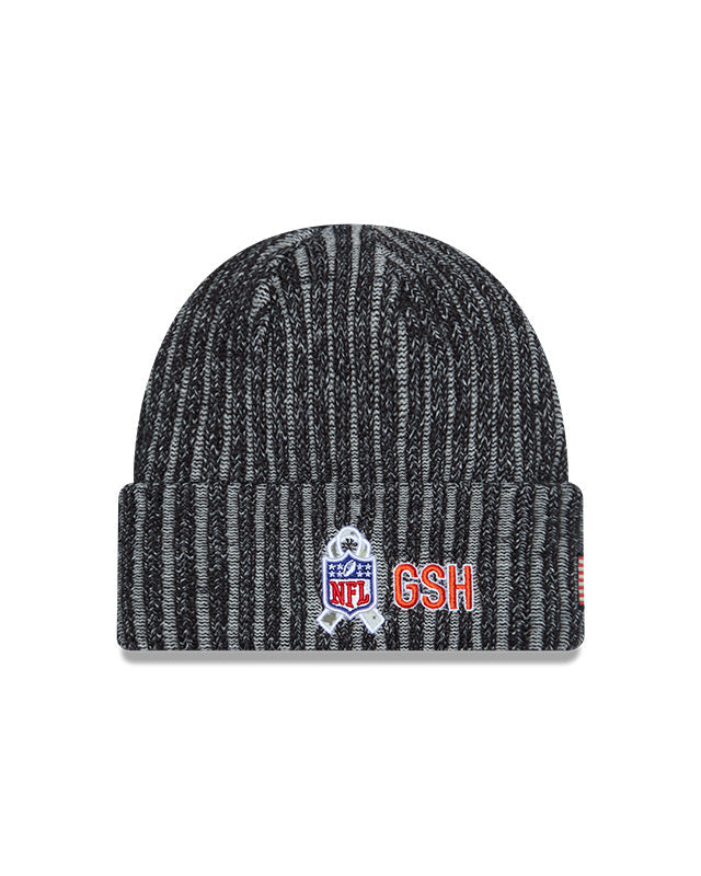 Chicago Bears New Era Black 2023 NFL Sideline Alternate Logo Official Salute To Service Sport Knit Hat product image 2,