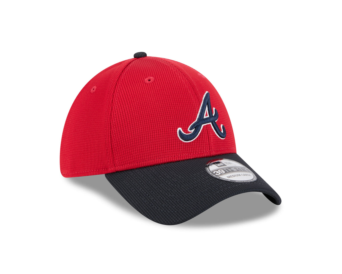 Atlanta Braves New Era Red 2025 Spring Training 39THIRTY Flex-Fit Hat for Men product image 3, provided for visual reference
